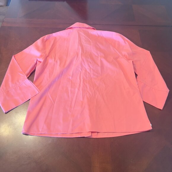 Talbots Womens Wrinkle-Resistant Button-Down Shirt Size 6 Salmon Pink - Picture 6 of 7